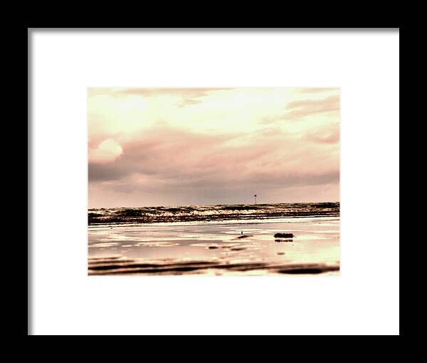 Landscape Framed Print featuring the photograph Silver Shine Beach by Michael Blaine