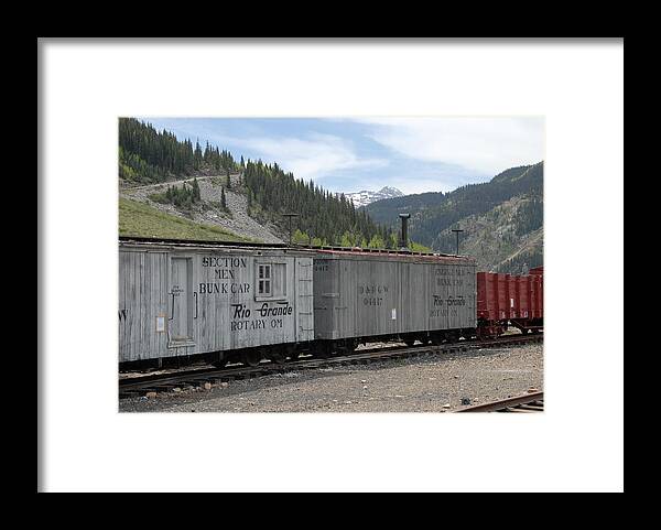 Durango Silverton Railway Framed Print featuring the photograph Silverton Colorado Rail Yard by Bill Hyde