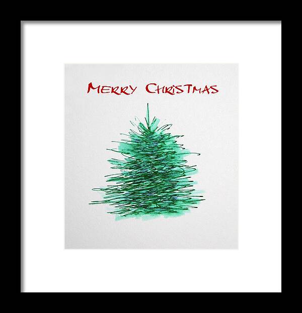 Simple Christmas Framed Print featuring the painting Simple Christmas by Marna Edwards Flavell