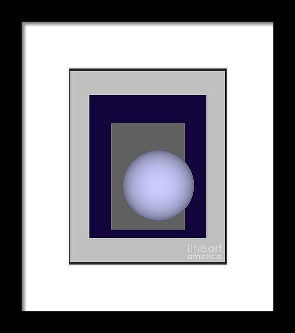 Abstract Framed Print featuring the digital art Simplicity 30 by John Krakora