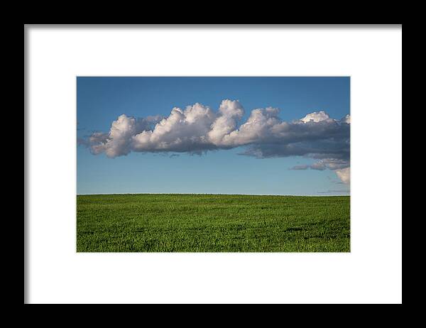Blue Framed Print featuring the photograph Simply surreal summer by Jen Manganello