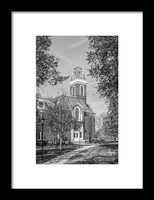 Simpson College Framed Print featuring the photograph Simpson College College Hall Vertical by University Icons