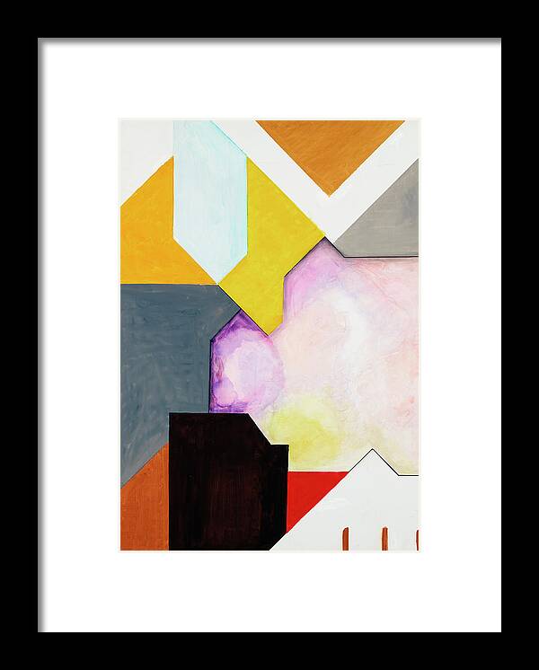 Abstract Framed Print featuring the painting Sinfonia ad Parnassum - Part 1 by Willy Wiedmann