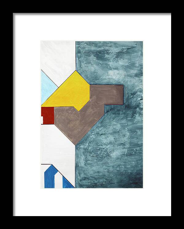 Abstract Framed Print featuring the painting Sinfonia del Universo - Part 5 by Willy Wiedmann