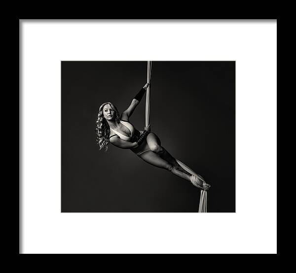 Aerial Framed Print featuring the photograph Single Strand by Monte Arnold