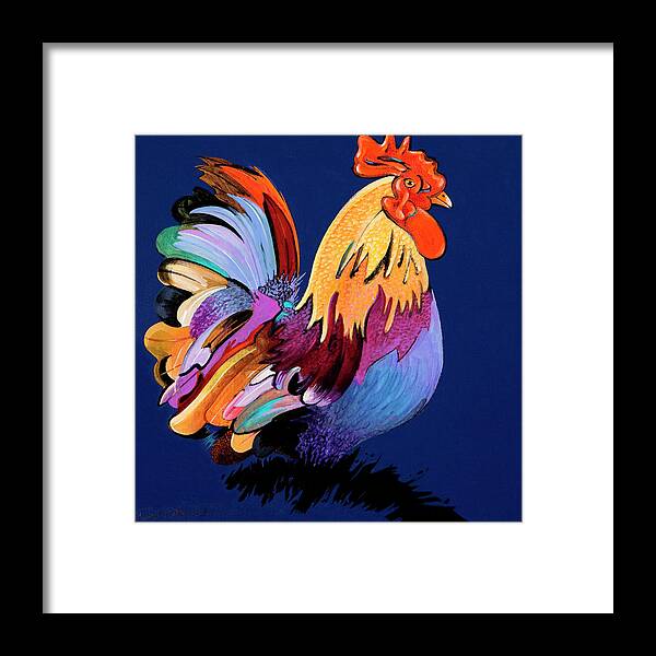 Fauvism Framed Print featuring the painting Sir Chanticleer by Bob Coonts