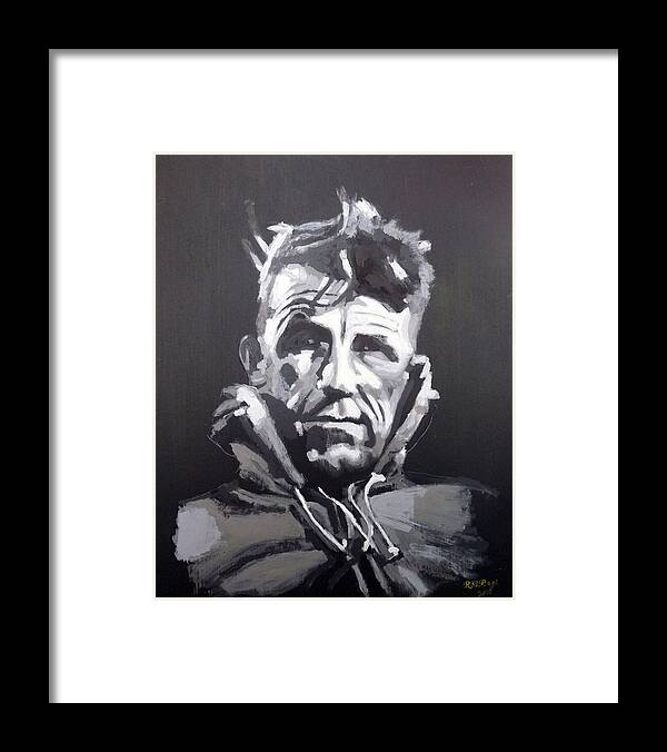 Edmund Hillary Framed Print featuring the painting Sir Edmund Hillary by Richard Le Page