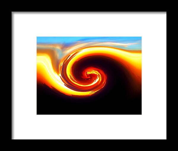 Art Framed Print featuring the digital art Siren by Kristin Elmquist