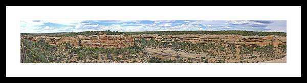 Colorado Framed Print featuring the photograph Sites At Mesa Verde by Ron Weathers