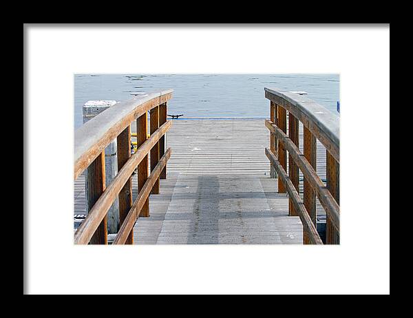Pier Framed Print featuring the photograph Sitting By The Dock by Shoal Hollingsworth