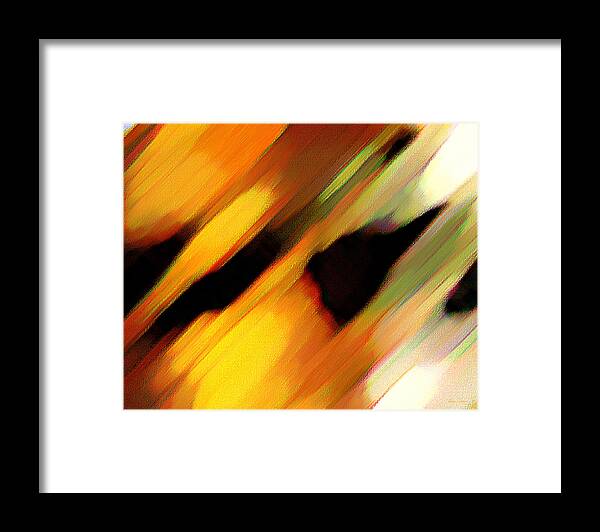 Abstract Framed Print featuring the painting Sivilia 8 Abstract by Donna Corless