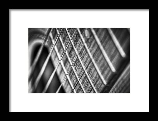 Guitar Framed Print featuring the photograph Six strings by Scott Norris