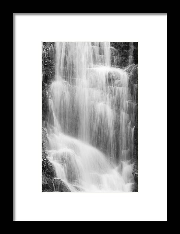 Abstract Framed Print featuring the photograph SKC 0219 Gentle Flow on the Rocks by Sunil Kapadia