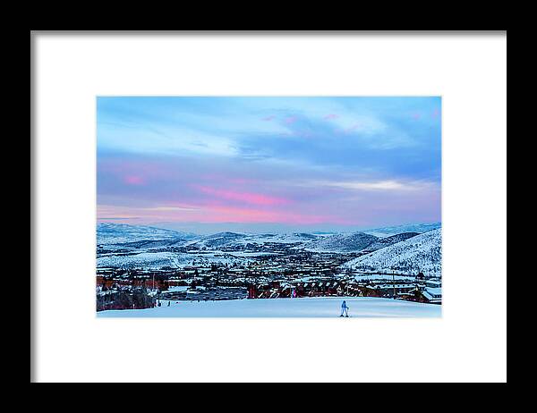 Skiing Framed Print featuring the photograph Ski Town by Daniel Murphy