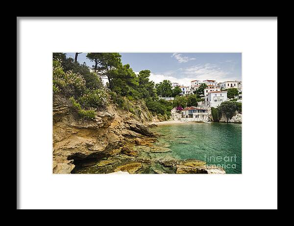Skiathos Framed Print featuring the photograph Skiathos Island, Greece by Jelena Jovanovic