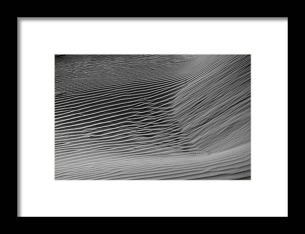 Sand Framed Print featuring the photograph SKN 1132 Wind's Creation by Sunil Kapadia