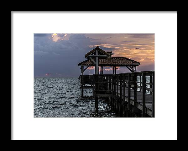 Pier Framed Print featuring the photograph Sky by Leticia Latocki