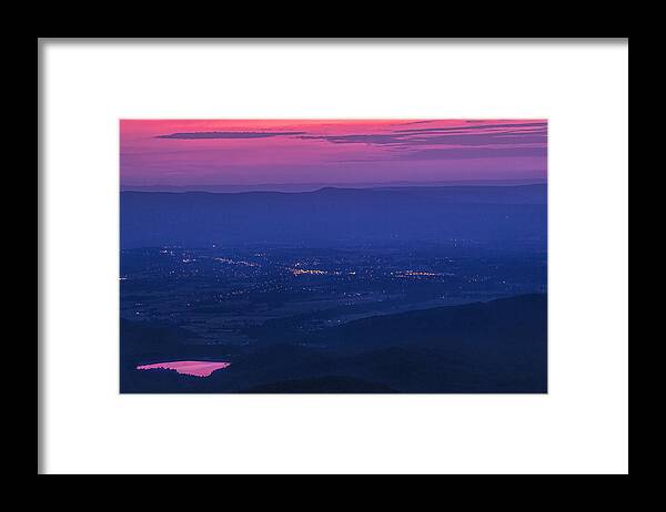 Shenandoah Framed Print featuring the photograph Skyline Drive Sunset by Andrew Soundarajan