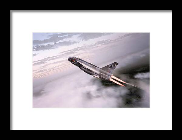 Lightning Art Framed Print featuring the digital art Skyrocket by Airpower Art