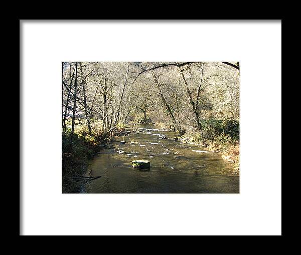 River Framed Print featuring the photograph Sleepy Creek by Shari Chavira
