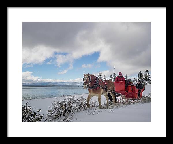 Sand Framed Print featuring the photograph Sleigh Ride by Martin Gollery