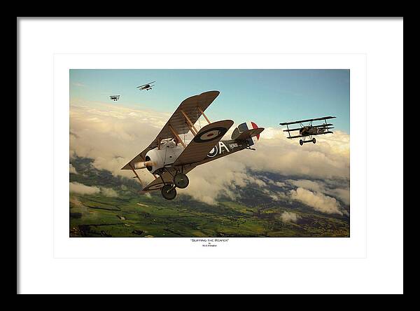 Wwi Framed Print featuring the digital art Slipping The Reaper - Titled by Mark Donoghue