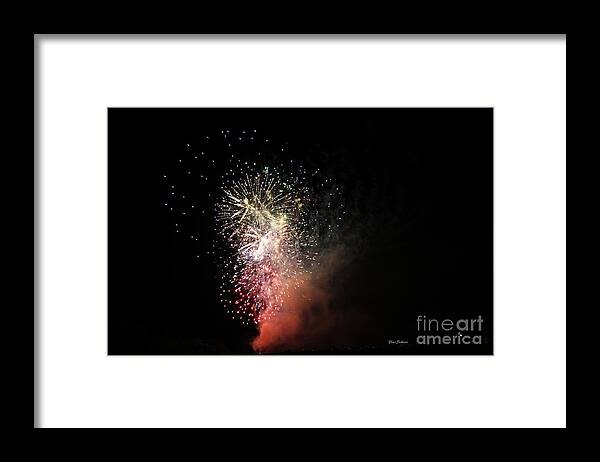 Fire Works Framed Print featuring the photograph Small Celebration by Yumi Johnson