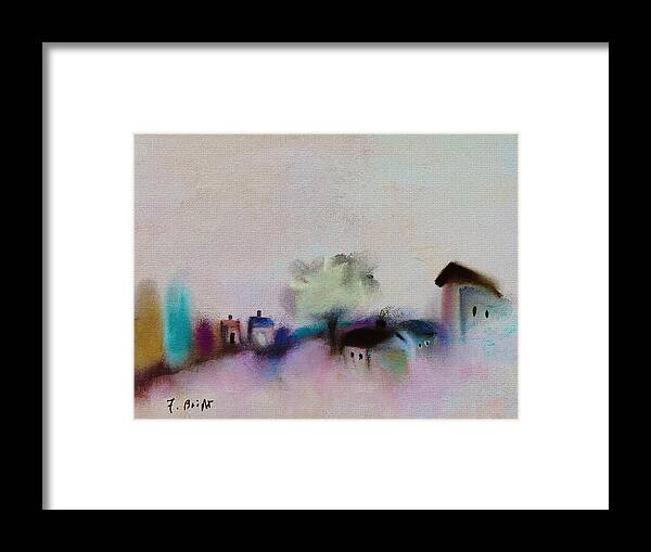 Small Village Framed Print featuring the digital art Small Village by Frank Bright