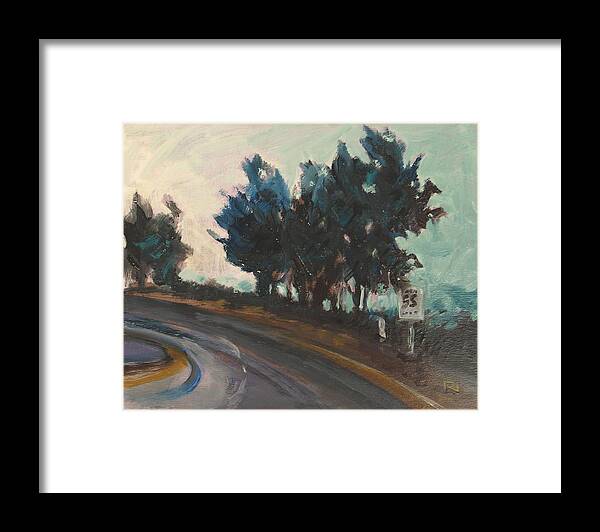 Freeways Framed Print featuring the painting Small Work 9 by Rick Nederlof