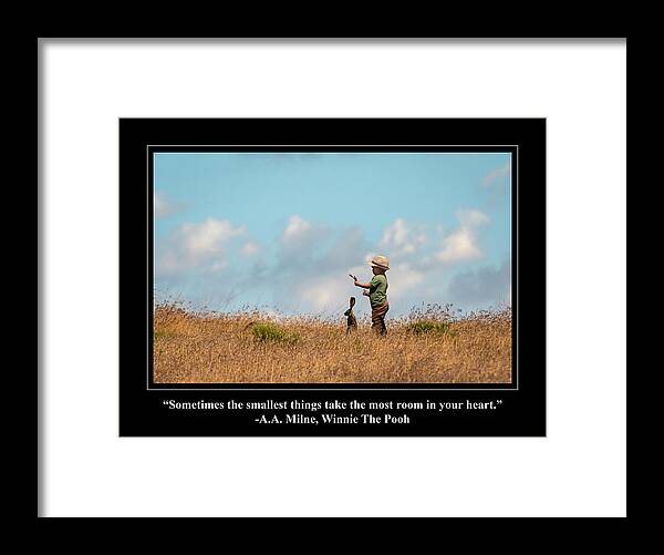 Rabbit Framed Print featuring the digital art Smallest Things by Rick Mosher