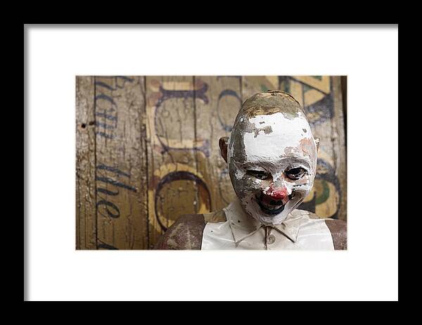 Creepy Framed Print featuring the photograph Smiles Are... Freeeee by Kreddible Trout