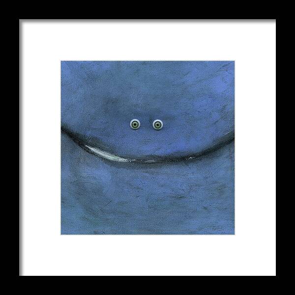 Eyes Framed Print featuring the painting Smilin Eyes Number 1 by Tim Nyberg