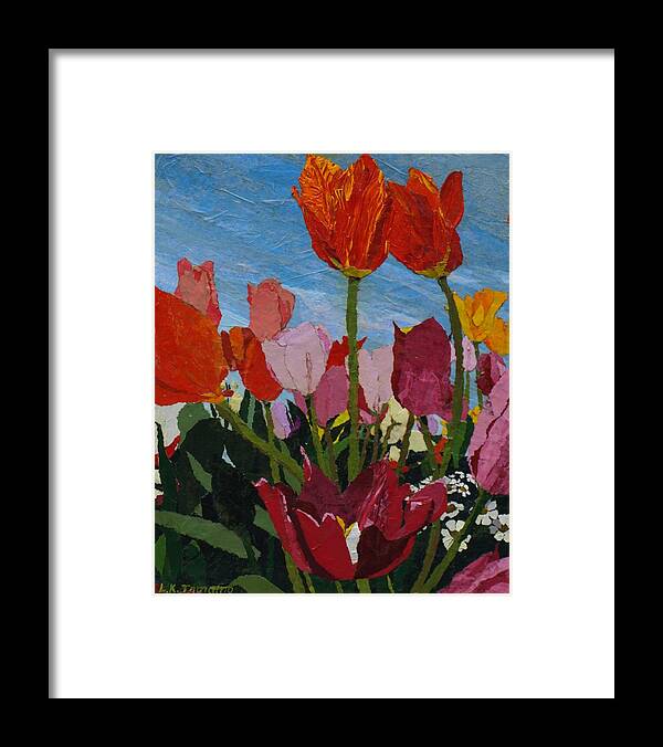 Flowers Framed Print featuring the painting Smith Bulbs by Leah Tomaino