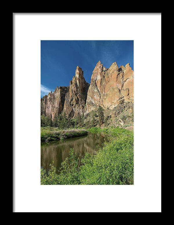 Smith Rock Framed Print featuring the photograph Smith Rock Spires by Greg Nyquist
