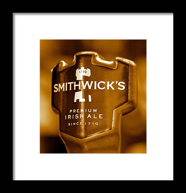 Smithwicks Beer Framed Print featuring the photograph Smithwicks Beer 1710 by David Lee Thompson