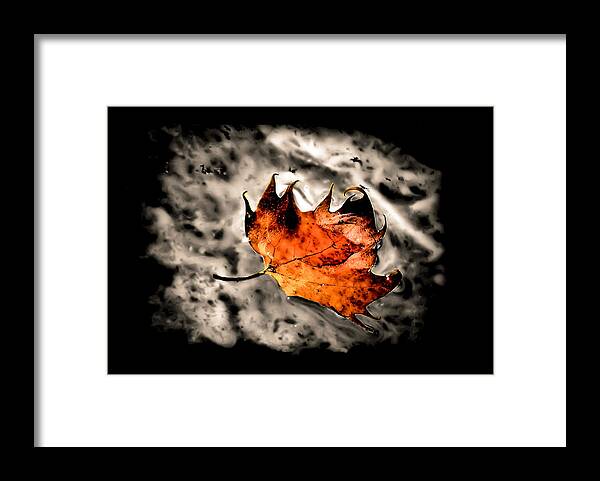 Nature Framed Print featuring the photograph Smoke on the Water by Karen Scovill