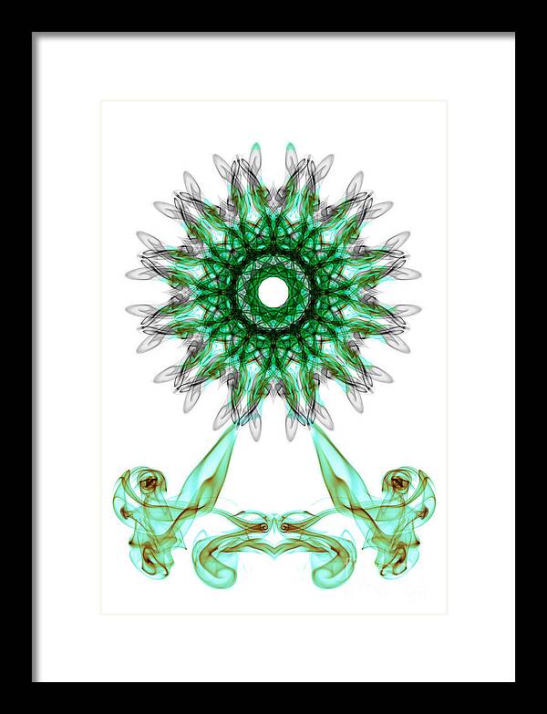 Abstract Framed Print featuring the photograph Smoke Wheel by Roger Monahan