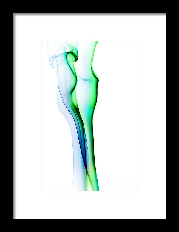 Abstract Framed Print featuring the photograph smoke XVII by Joerg Lingnau