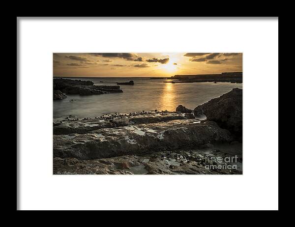 Sunset Framed Print featuring the photograph Snails at sunset by Arik Baltinester
