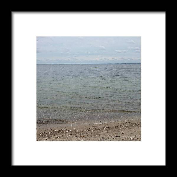 Sea Framed Print featuring the photograph #sønderborg #denmark #sea #travel by Leila Helmi Arjmand