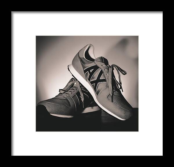 Fashion Framed Print featuring the photograph Sneakers by Hyuntae Kim