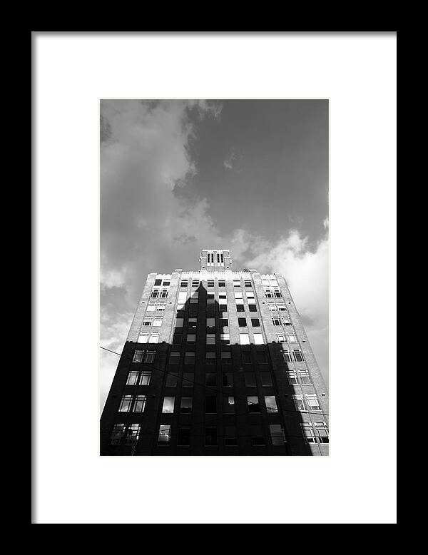 B&w Framed Print featuring the photograph Sneaking Up by Kreddible Trout