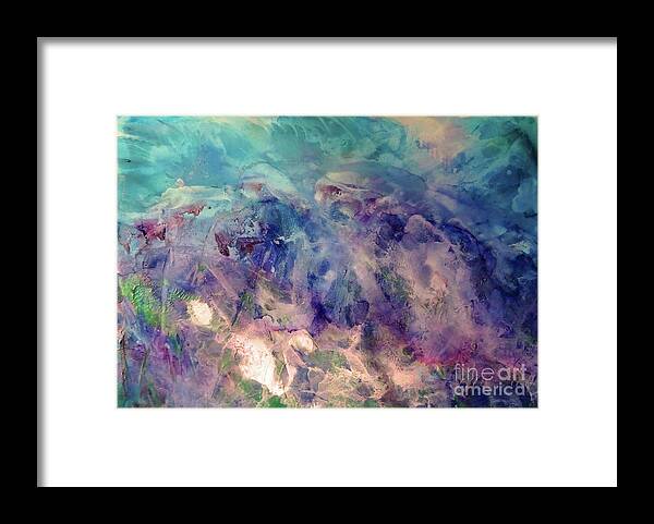 Snorkeling Framed Print featuring the mixed media Under the Sea by Eunice Warfel