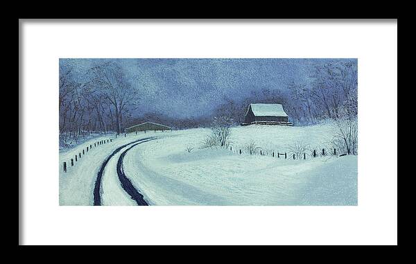 Snowbound Framed Print featuring the painting Snow Bound by Garry McMichael
