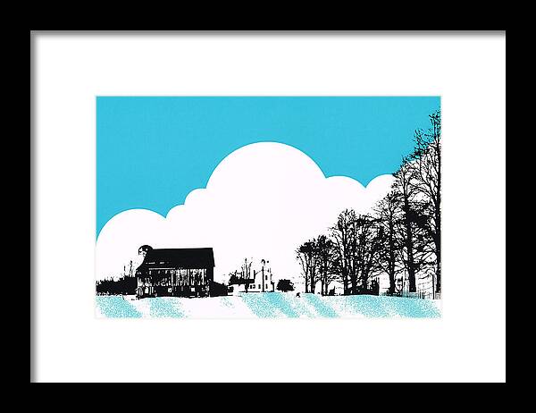 Barn Framed Print featuring the photograph Snow Bound by James Rentz