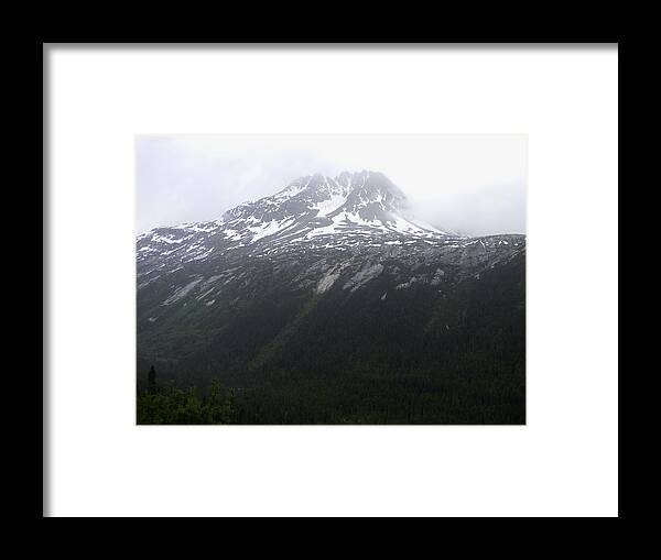 Snow Capped Mountain Framed Print featuring the photograph Snow Capped Mountain by Warren Thompson