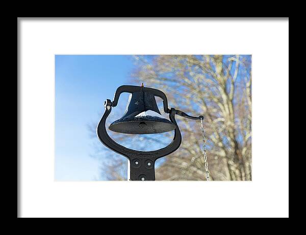 Bell Framed Print featuring the photograph Snow Covered Bell by D K Wall