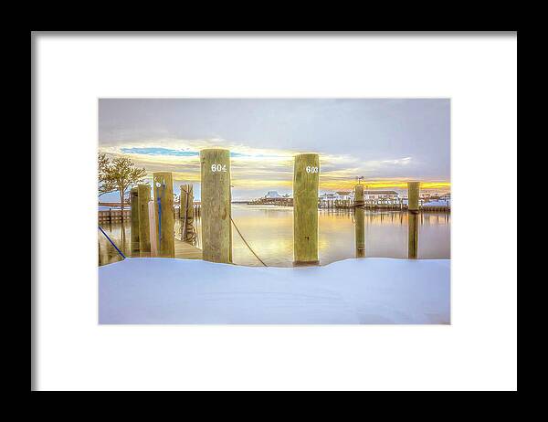 Landscape Photography Framed Print featuring the photograph Snow Day by Jodi Lyn