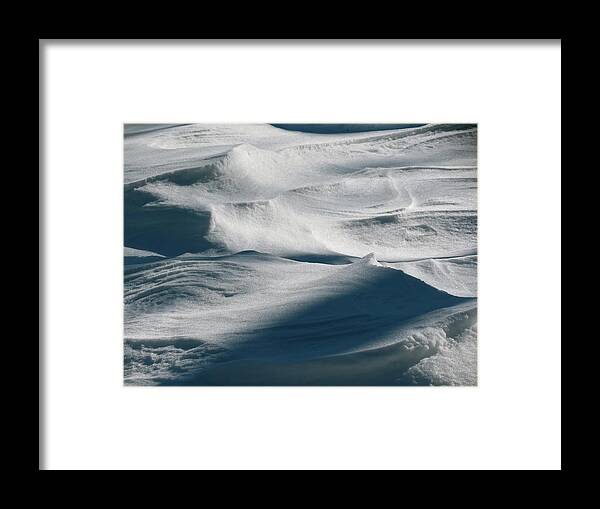 Snow Framed Print featuring the photograph Snow Drift by Azthet Photography
