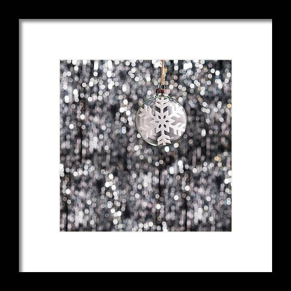 Advent Framed Print featuring the photograph Snow flake by U Schade